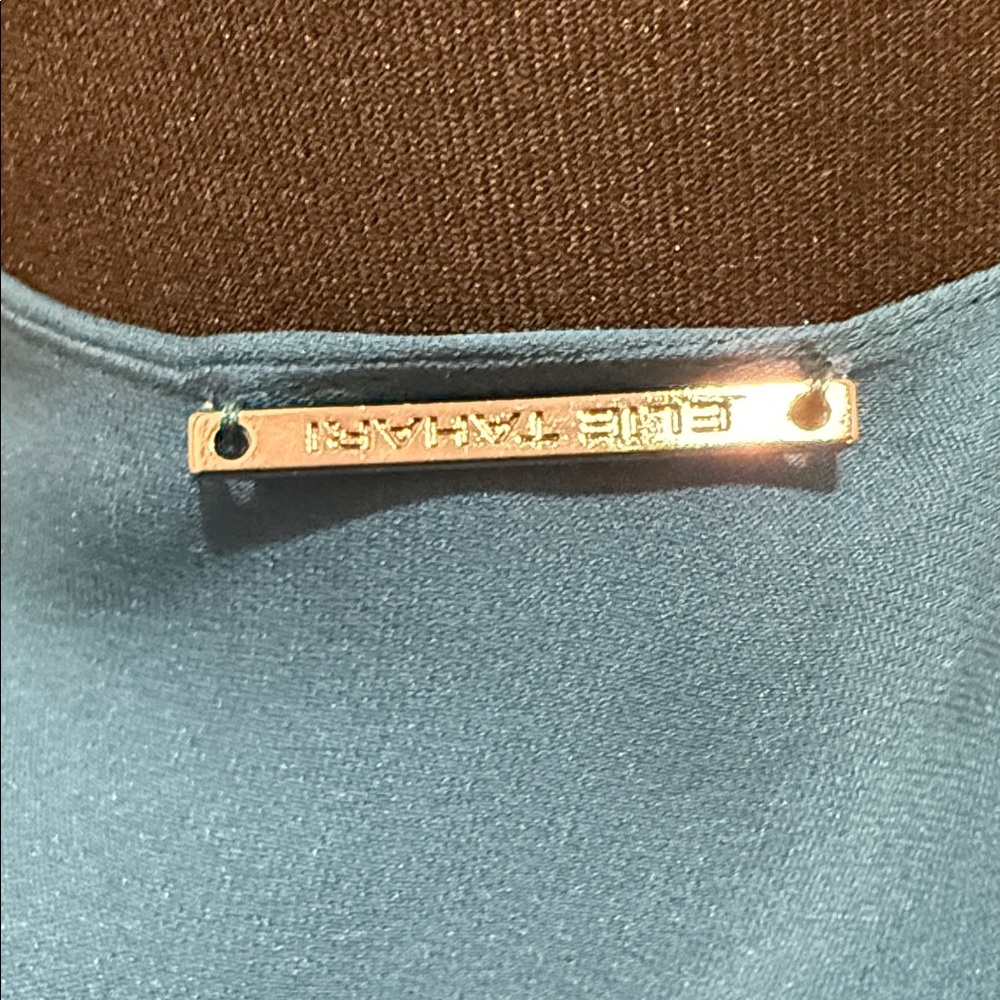 Teal V-Neck Blouse - Women Tops - Picture 5 of 5